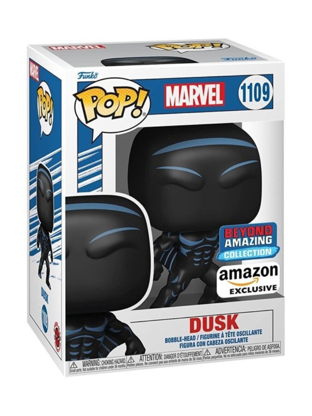 Funko Pop! Marvel – Dusk #1109 Amazon Exclusive Vinyl Bobble-Head – New in Box